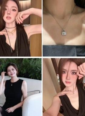 2026新款H字母康康包包项链女