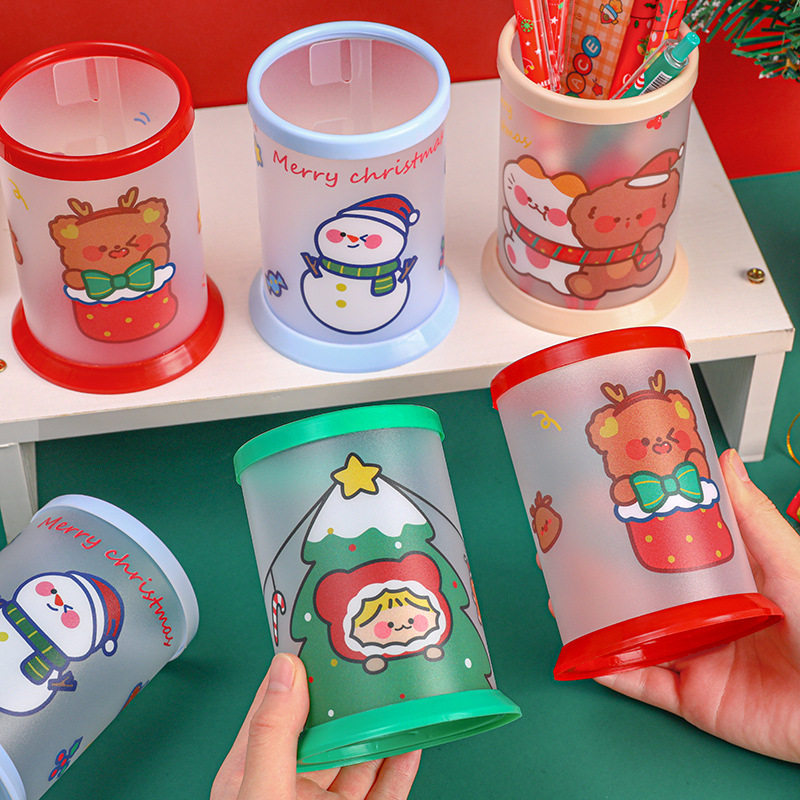 Cross-border Christmas folding pen holder creative diy
