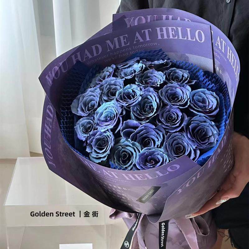 江海新款复古油画风乌梅子酱鲜花包装纸材料印花艺术纸花束包花纸,淘宝优惠券,粉丝福利购,淘宝优惠卷