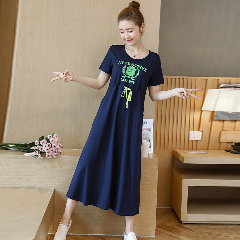 孕妇夏装春秋时尚新款潮妈仙连衣裙 奥桑娜连衣裙