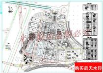 A large industrial park in the North Detailed planning of the total plane drawings cad drawings