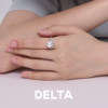 Light luxury and high-end crown pearl ring