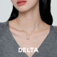 DELTA925 sterling silver pearl necklace women's clavicle chain