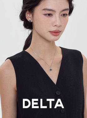 锆石环包珍珠吊坠项链高级感