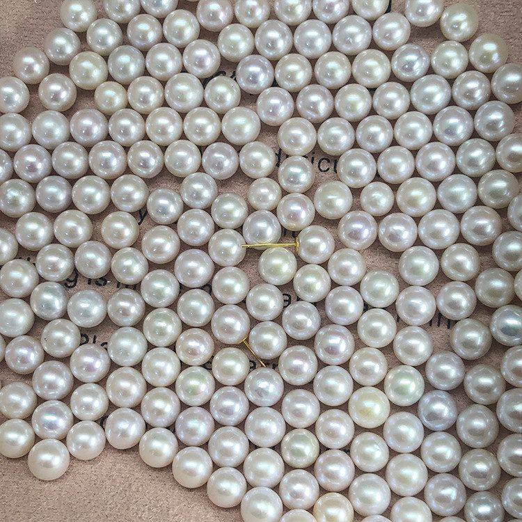 正圆无暇高亮媲美海水珠7-8mm淡水akoya珍珠耳钉纯银18K金耳环坠,淘宝优惠券,粉丝福利购,淘宝优惠卷