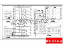 Four levels of guesthouse building construction construction cad drawings building dwg drawings in a certain area of the South
