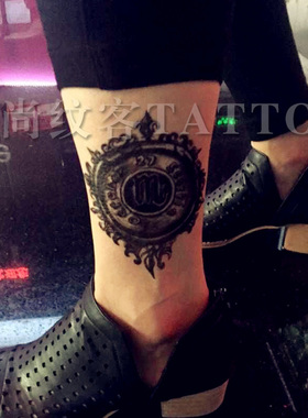 新朋克纹身贴 阿波罗太阳神标徽 男女通用防水持久 无痕遮疤贴纸