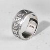 Chunfeng Sihan s925 silver retro craft men's ring men's flat opening adjustable silver ring