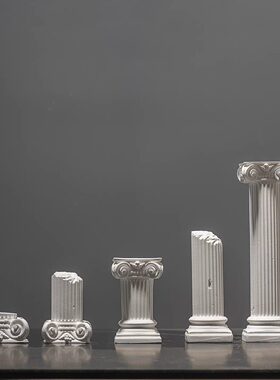 希腊罗马柱巴洛克欧式建筑摆件拍照布景道具石膏柱子香薰扩香石