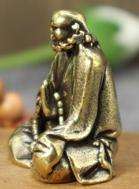 实心菩提达摩祖师工艺古玩铜器
