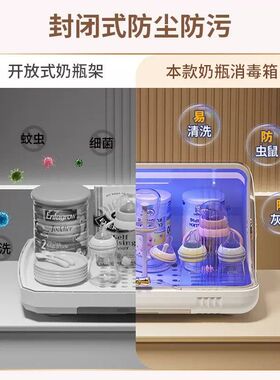水杯消毒柜家用小型杯子奶瓶沥水咖啡玻璃杯架茶具碗碟收纳置物架