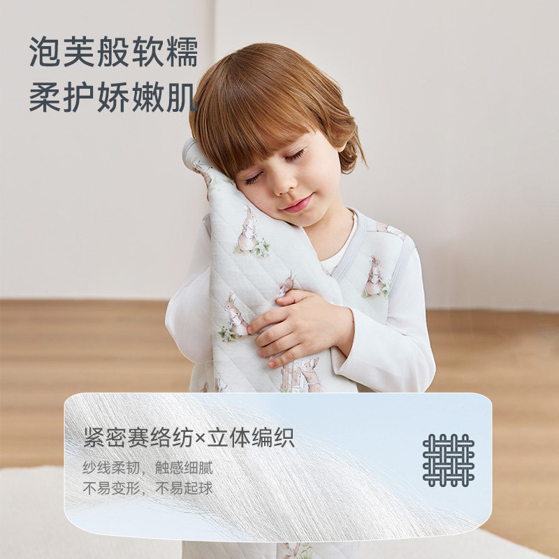 ibaby儿童家居服男女童睡衣秋冬空气层圆领开襟宝宝套装保暖内搭,淘宝优惠券,粉丝福利购,淘宝优惠卷