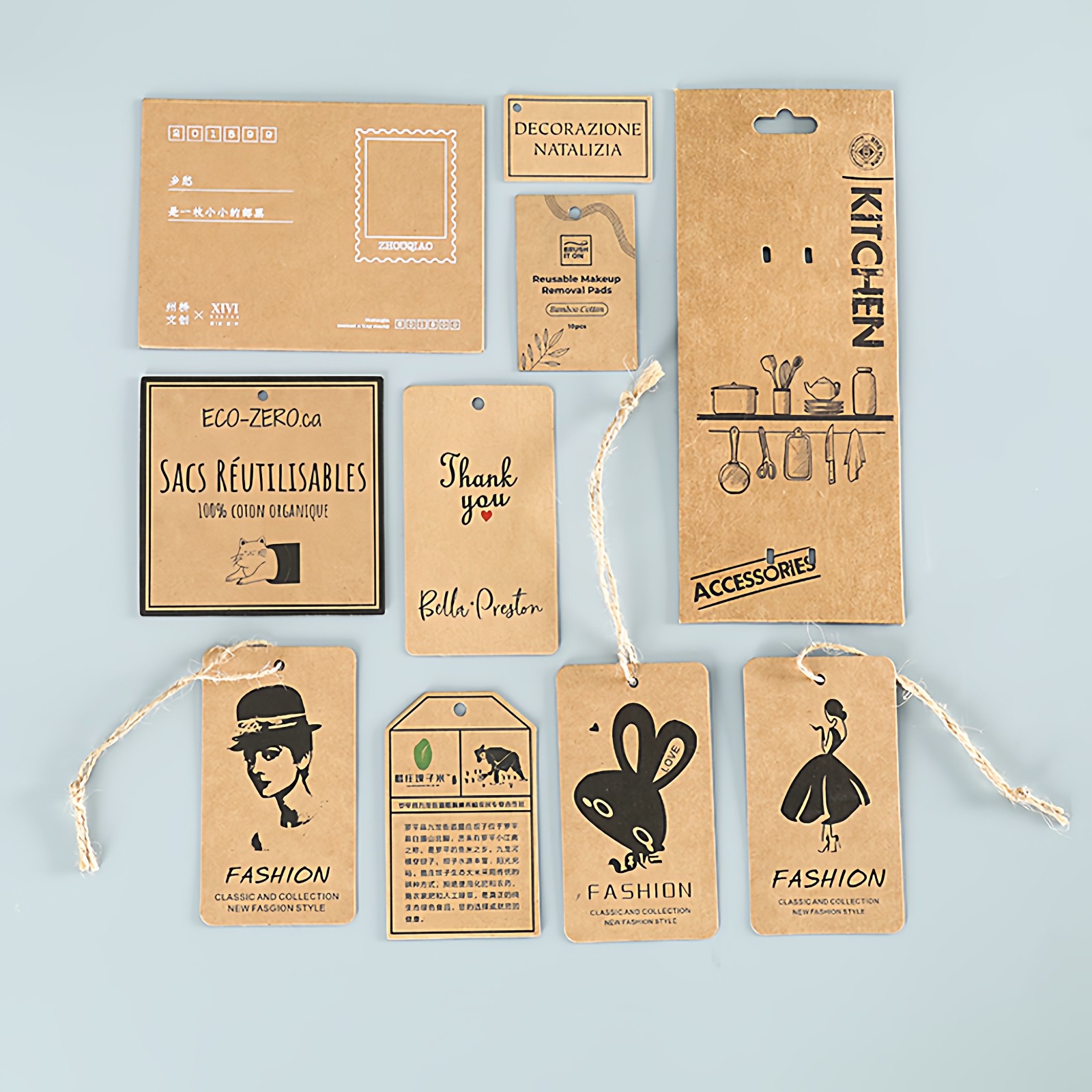 牛皮纸吊牌定做合格证价格标签衣服吊牌logo订制通用空白纸卡现货,淘宝优惠券,粉丝福利购,淘宝优惠卷