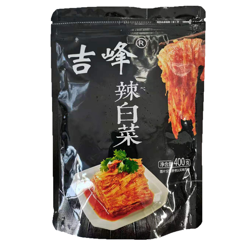 鸡西吉峰辣白菜盒装手工朝鲜辣白菜正宗东北特色辣菜韩国泡菜400g - 图1