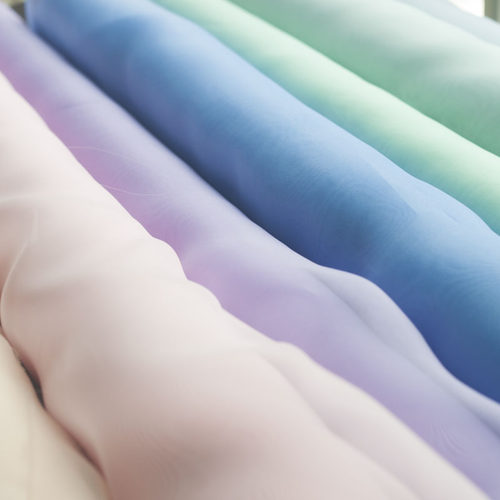 苏绣双面绣面料仿真丝混纺半透明欧根纱法式刺绣布料初学者diy - 图3