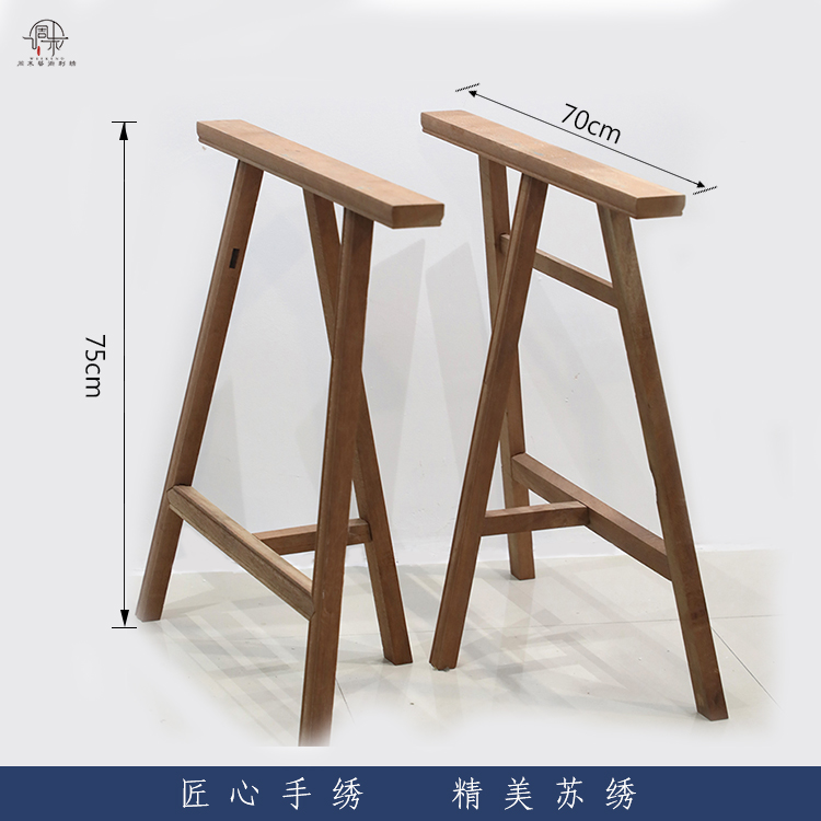 苏绣专用实木绣架diy绷架绣花架子台式刺绣专用工具粤绣蜀绣通用 - 图3