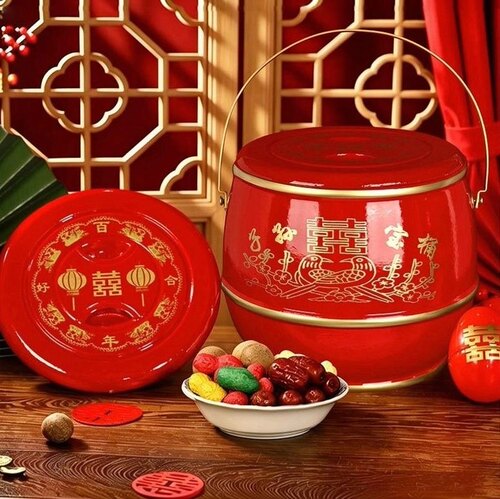结婚嫁妆喜庆子孙袋百子图子孙兴旺代代相传新娘拿手袋前代后代袋 - 图1