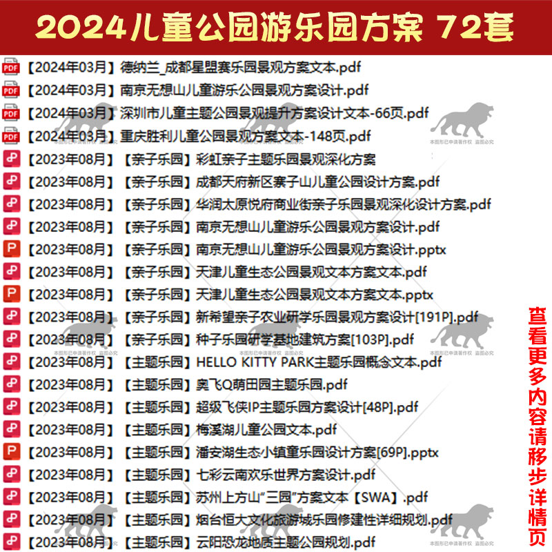 2024儿童公园乐园亲子活动场地景观设计方案文本CAD施工图SU模型 - 图1