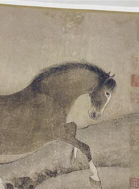 唐韩干十六神骏图名家画马长卷微喷复制I画稿装饰画工艺礼品