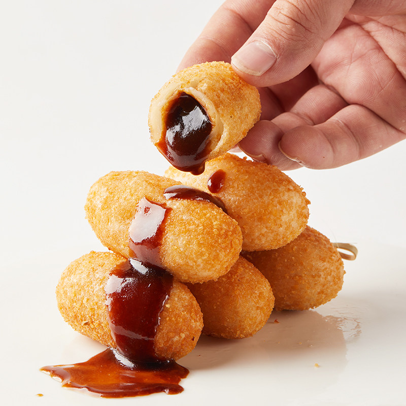 安井 300g爆浆糍粑*5袋共50根油炸小食糯米条夹心流心红糖糍粑,淘宝优惠券,粉丝福利购,淘宝优惠卷