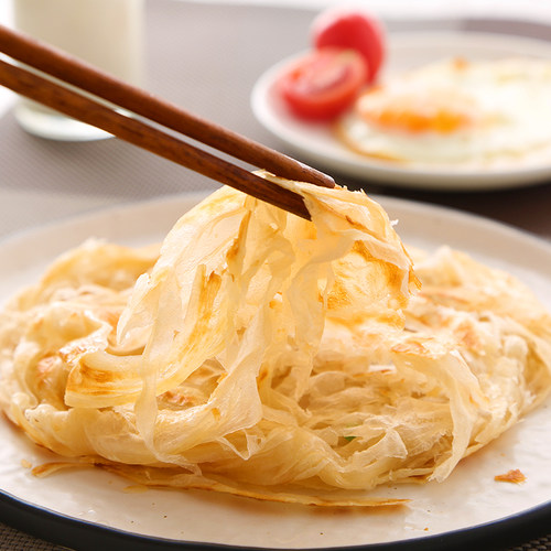 安井 4.5斤手抓饼原味25片家庭装冷冻面饼速食早餐煎饼手撕饼桶装 - 图1