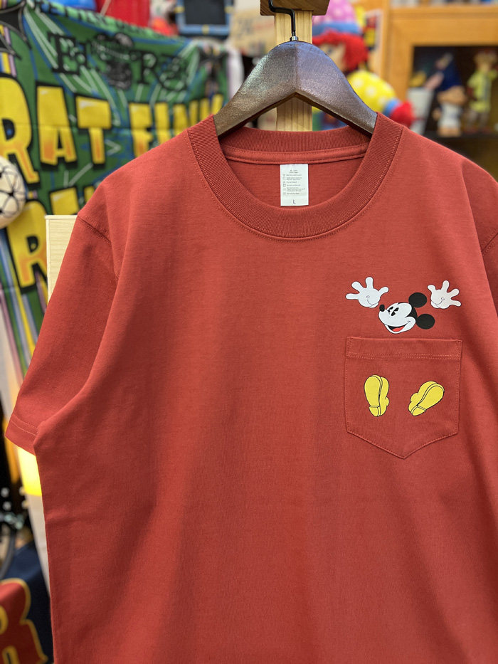 美式复古 vintage 趣味口袋米老鼠 纯棉圆领重磅男女情侣T恤短袖,淘宝优惠券,粉丝福利购,淘宝优惠卷