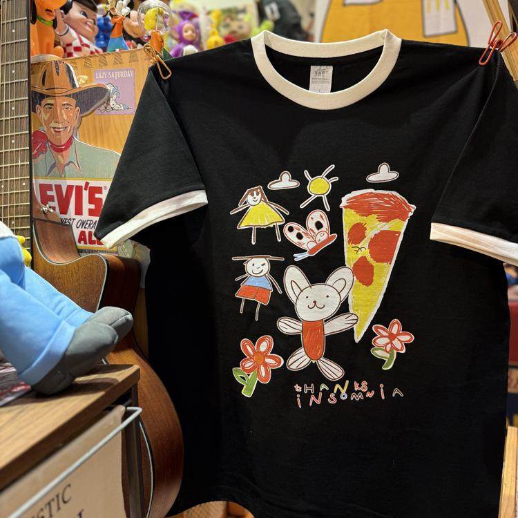 美式复古 vintage 卡通趣味涂鸦兔子  拼色纯棉重磅男女情侣T恤,淘宝优惠券,粉丝福利购,淘宝优惠卷