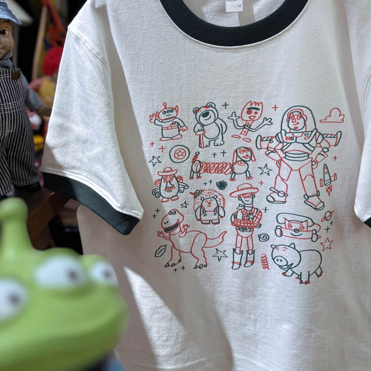 美式复古 vintage 玩具总动员胡迪翠丝  拼色纯棉重磅男女情侣T恤,淘宝优惠券,粉丝福利购,淘宝优惠卷