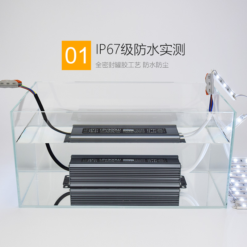 灯带灯箱LED防水开关电源220V转12V变压器20W40W30W60W150W250W - 图0