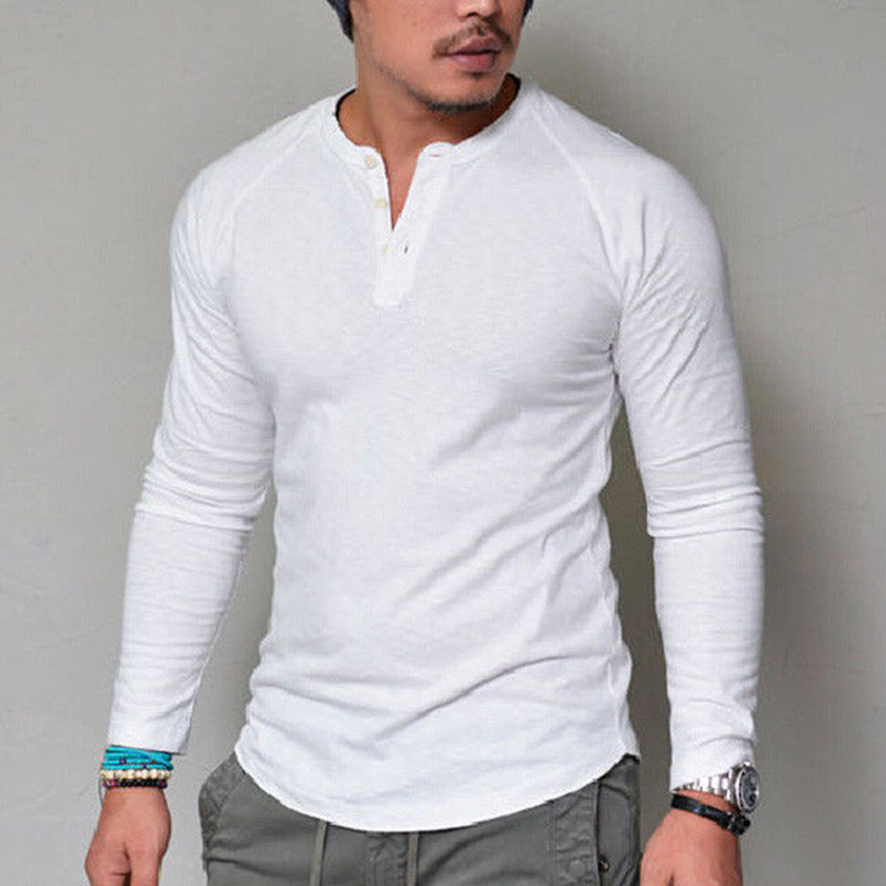 Men Basic Top Tees Male Bottoming Top T-Shirts ropa hombre - 图2