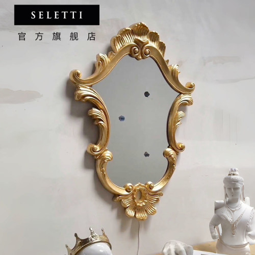 Seletti镜子落地高级感装饰镜子潮流个性悬挂镜电眼复古壁挂镜 - 图3