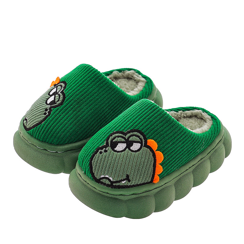 冬季儿童棉拖鞋家居室内一家三口亲子鞋防滑保暖卡通拖鞋男女宝宝