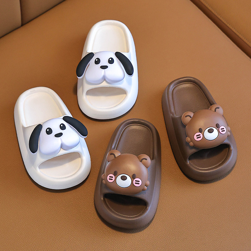 男童拖鞋2025夏季女童卡通可爱居家亲子防滑软底室内浴室洗澡拖鞋