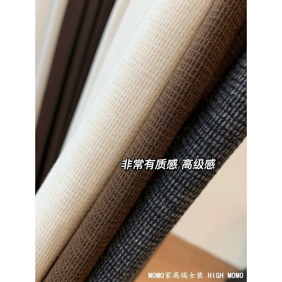 超嗲!好洋气H版立裁显瘦高品高密面料真心好加厚羊毛半身裙秋冬女