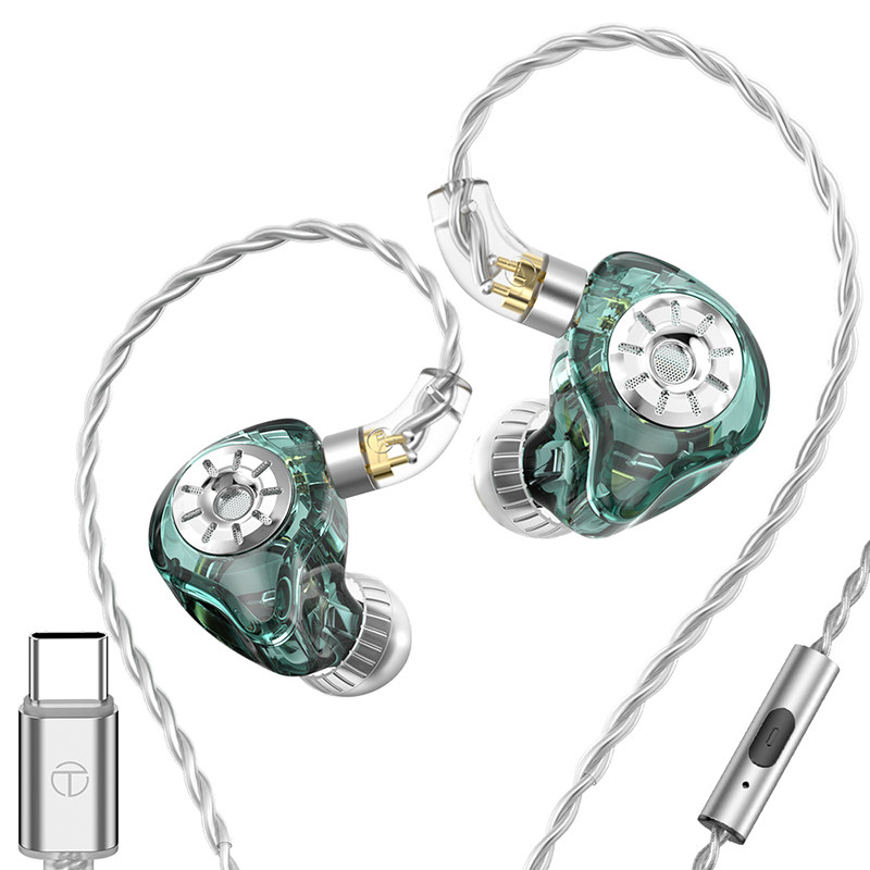 TRN ST1Pro圈铁有线耳机HIFI入耳式调音换线手机带麦重低音typeC