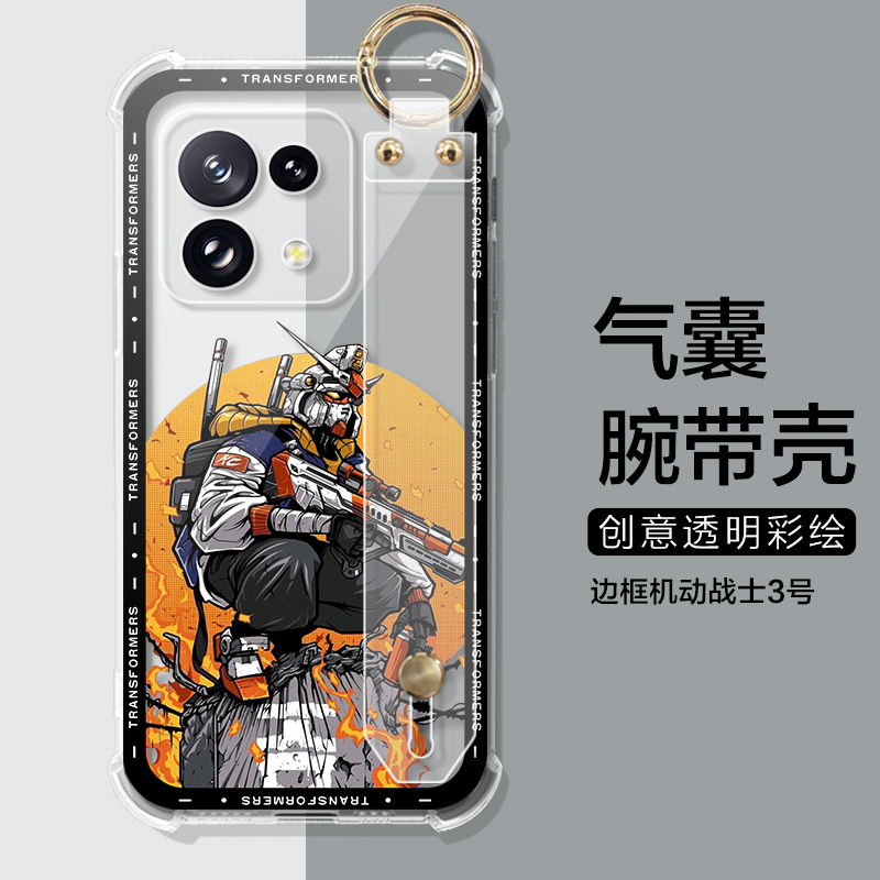 适用小米POCO X6手机壳炫酷高达pocox6pro保护套POCOF5/F5PRO手机壳x5/x3nfc/x4GT/PRO气囊腕带支架男女外壳 - 图2