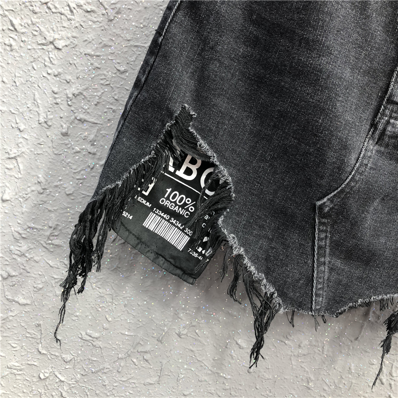 艾天丽旗舰店时尚口袋破洞A字短裤裙女20早秋新款高腰遮胯显瘦包臀牛仔半身裙2