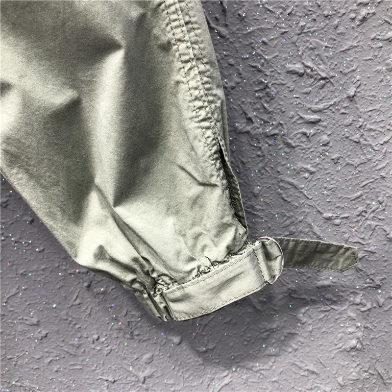 艾天丽旗舰店港味休闲帅气八分工装裤女夏季新款高腰宽松薄款开叉哈伦裤潮1