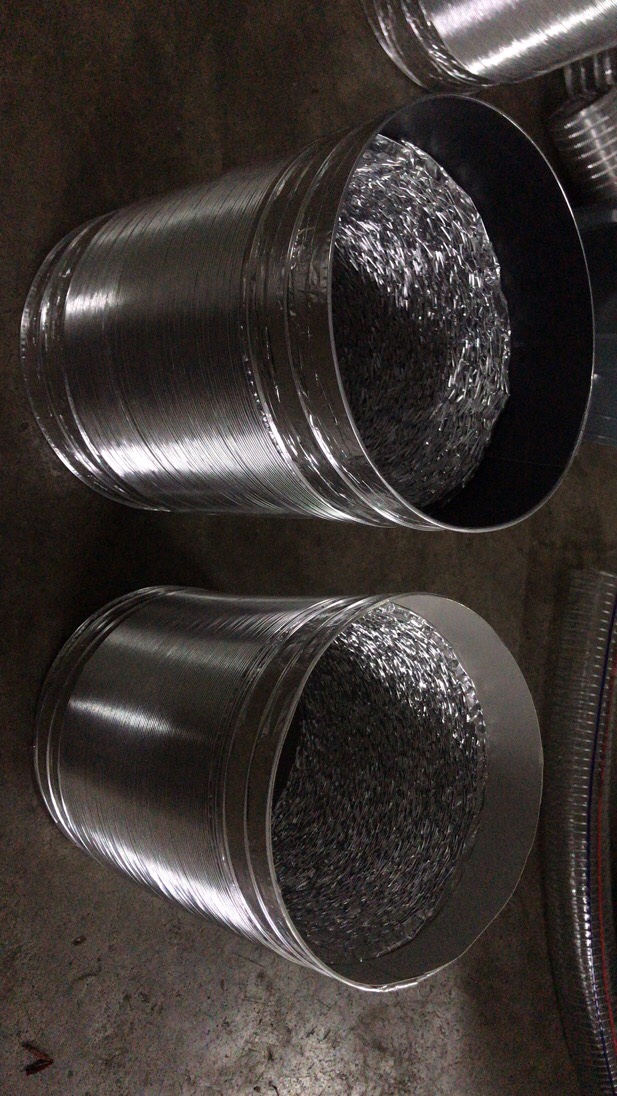 100/110/115/120/125排气管通风管加厚铝箔钢丝烟管伸缩软管风管 - 图2