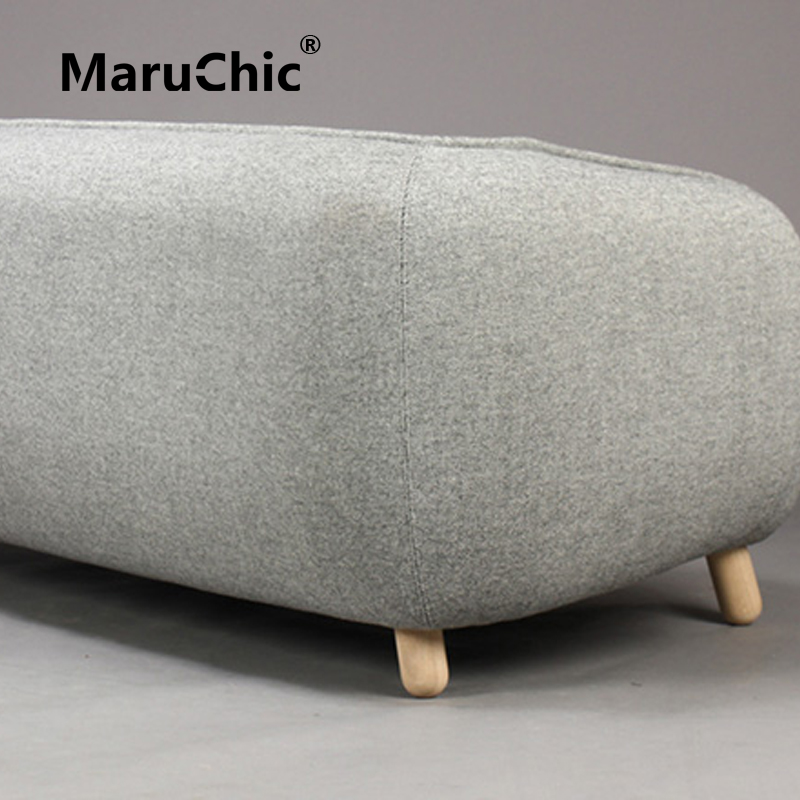 MaruChic设计师家具 basset 2-seater sofa羊绒布巴塞特沙发 - 图1