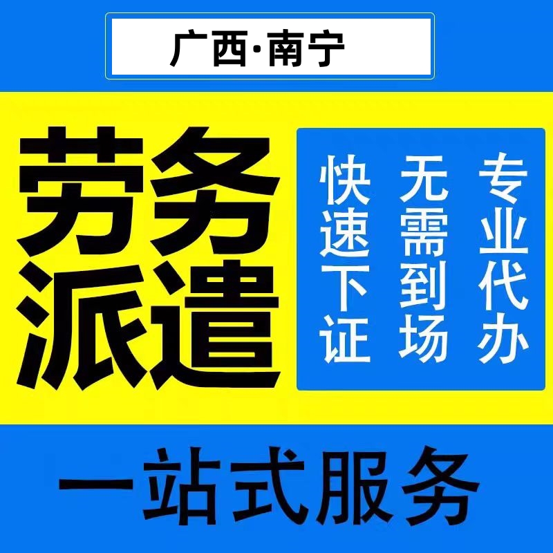 广西南宁人力资源许可证劳务派遣备案年检报告垫资验资各类资质 - 图0