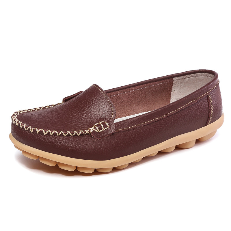 春秋小语鹿新女鞋软底防滑护士真皮小白鞋女大码休闲妈妈鞋单鞋女,淘宝优惠券,粉丝福利购,淘宝优惠卷