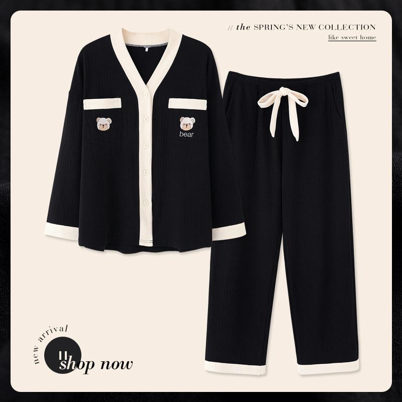 思莉太太春秋纯棉2021年新款睡衣 思莉太太睡衣/家居服套装