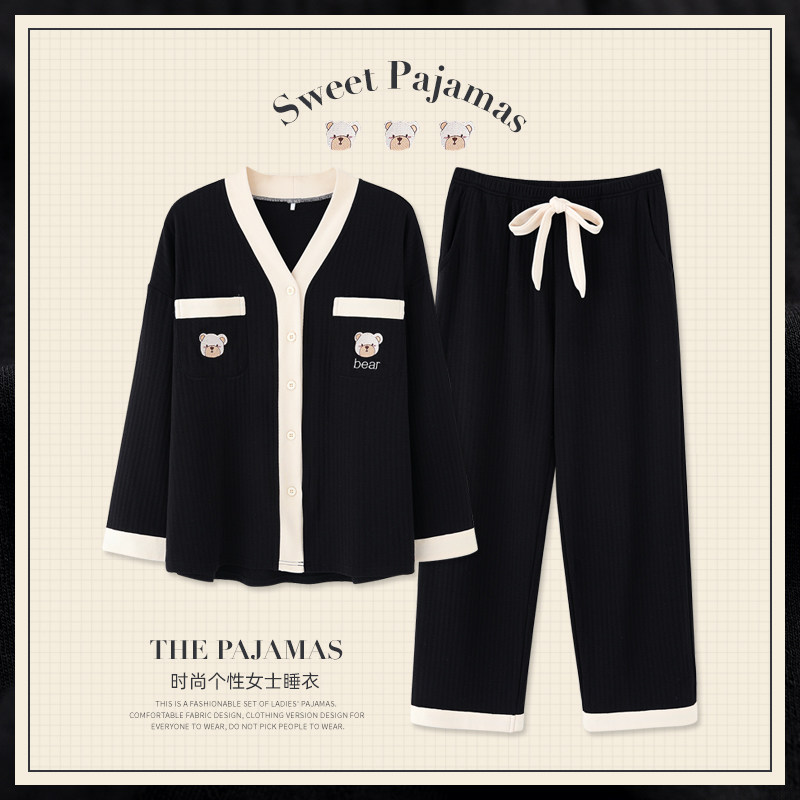 思莉太太春秋纯棉2021年新款睡衣 思莉太太睡衣/家居服套装