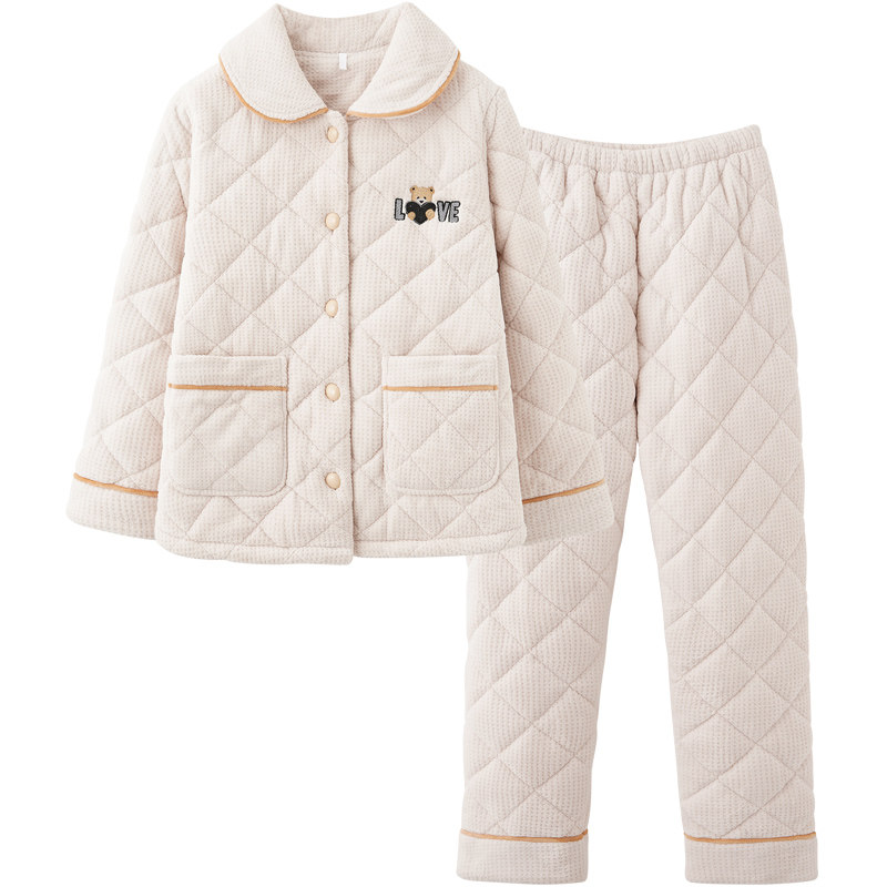 思莉太太情侣冬季加绒2021年睡衣 思莉太太睡衣/家居服套装