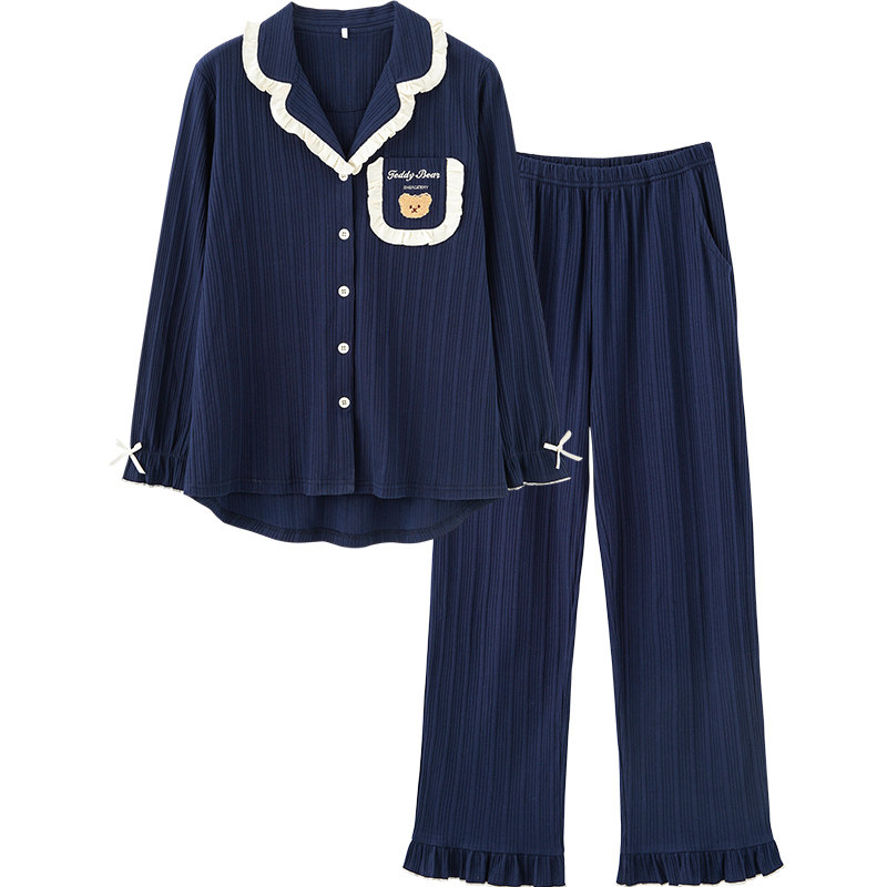 思莉太太情侣春秋款纯棉长袖睡衣 思莉太太睡衣/家居服套装