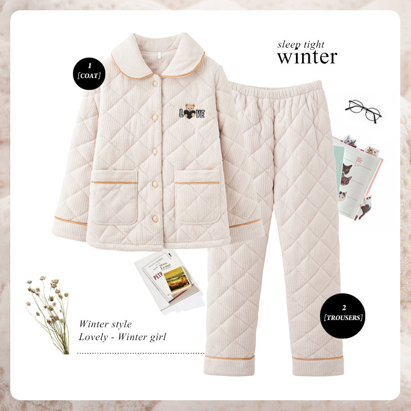 思莉太太情侣冬季加绒2021年睡衣 思莉太太睡衣/家居服套装