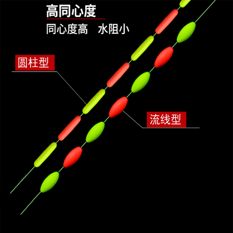 非悦七星漂传统鱼漂浮漂正品流线型荧光浮子谷麦垂钓七星漂正品 - 图2