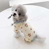Belly-covered four-legged spring and autumn dog pajamas