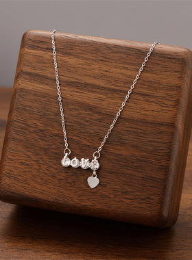 新款LOVE字母项链女轻奢小众